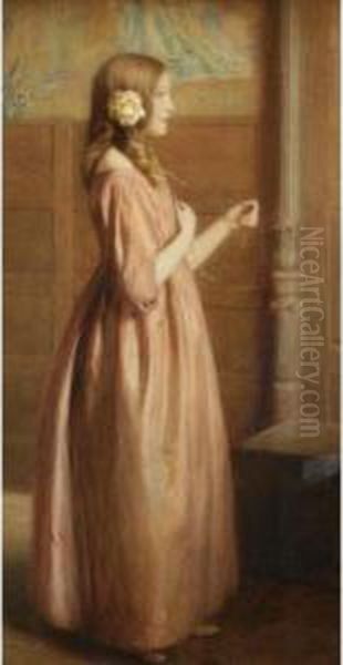 Necklace Oil Painting by William John Whittemore