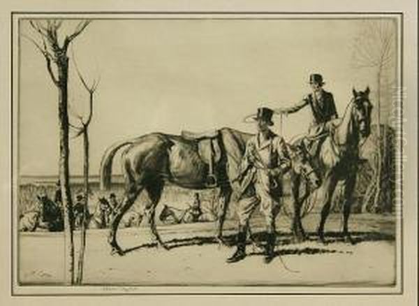 The Hunt Oil Painting by Ernest Herbert Whydale