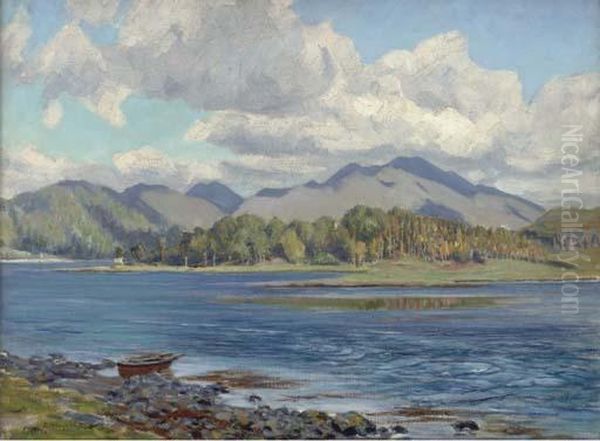 Cruachan From Loch Etive Oil Painting by Duncan Mcgregor Whyte