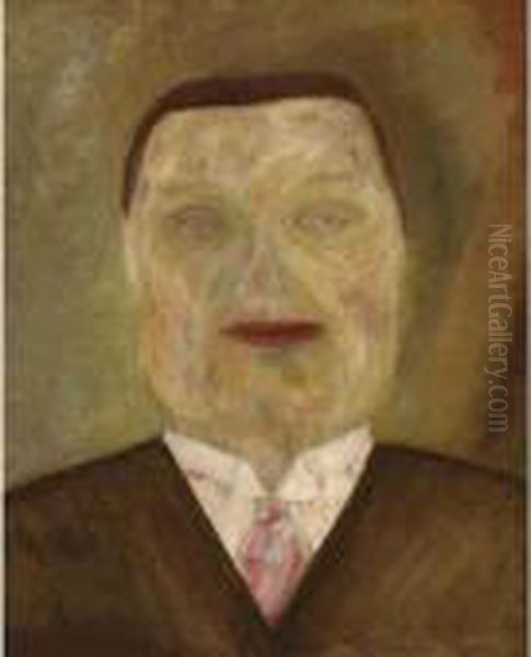 Portret Van Mr. P.j. Somer Oil Painting by Erich Wichman