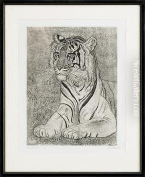 Tigre Oil Painting by Eduard Wiiralt