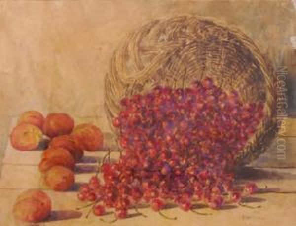 Natura Statica Oil Painting by Fritz Carl Wiker