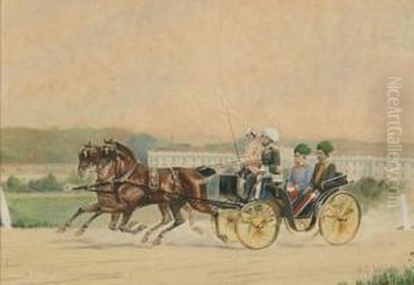 Kunstgewerbeschule Oil Painting by Hans Gottfried Wilda