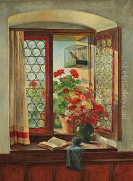 Bouquet De Fleurs Oil Painting by Paula Wildhack