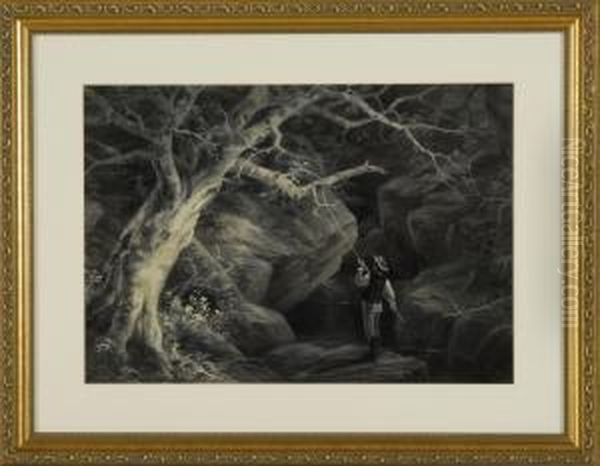 Trout Fishing Oil Painting by Robert D. Wilkie