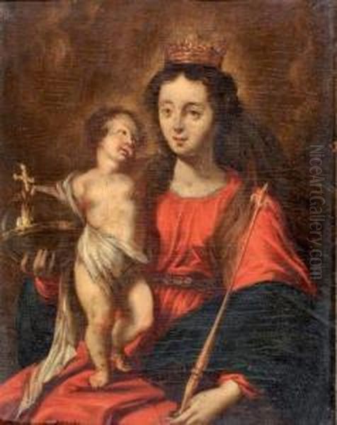 Vierge A L'enfant Oil Painting by Thomas Willeboirts Bosschaert