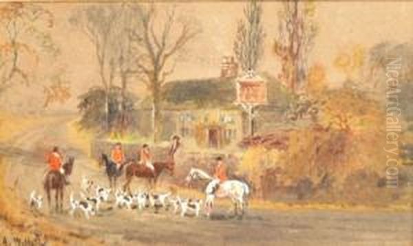 Hunting Scenes Oil Painting by Arthur Willett