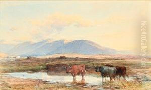 The Western Highlands Of Scotland Oil Painting by Henry Brittan Willis, R.W.S.