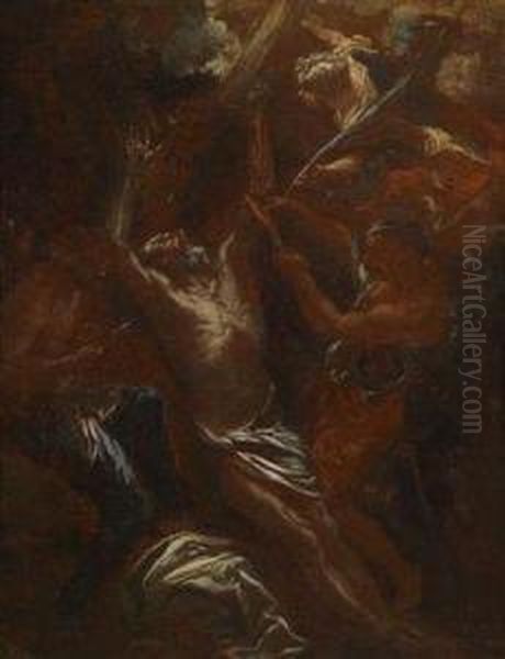 The Martyrdom Of The Apostlebartholomew Oil Painting by Michael Leopold Willmann
