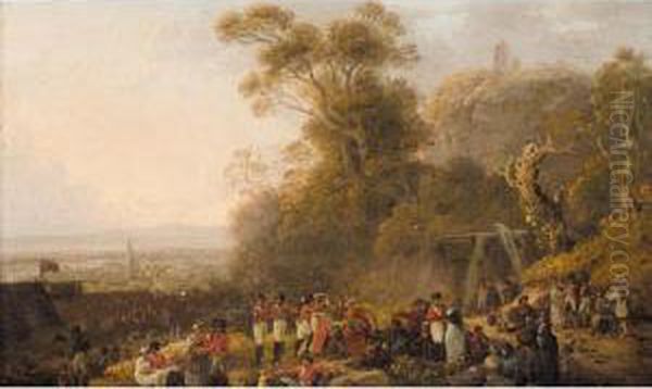 Rear Of The Camp Oil Painting by Andrew Wilson