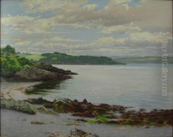 High Noon, Loch Long Oil Painting by Hugh Cameron Wilson