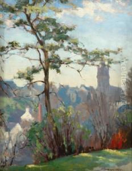 The Kelvin Valley Oil Painting by Hugh Cameron Wilson