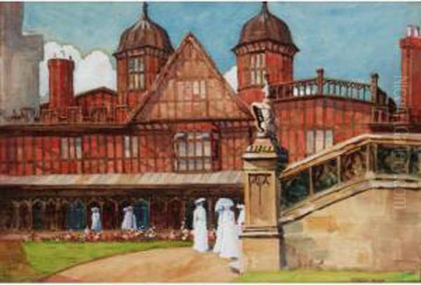 The Garden Party Oil Painting by William Hardy Wilson