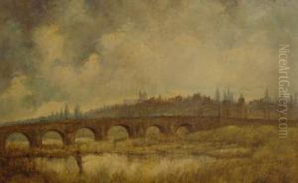 Jan : 'ansicht Von Maastricht' Oil Painting by Jan, Wingen Sr.