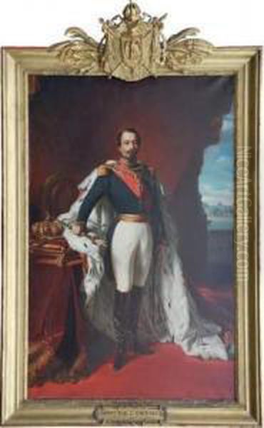 Portrait En Pied De L'empereur Napoleon Iii Oil Painting by Franz Xavier Winterhalter
