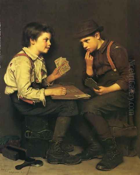 The Little Joker Oil Painting by John George Brown