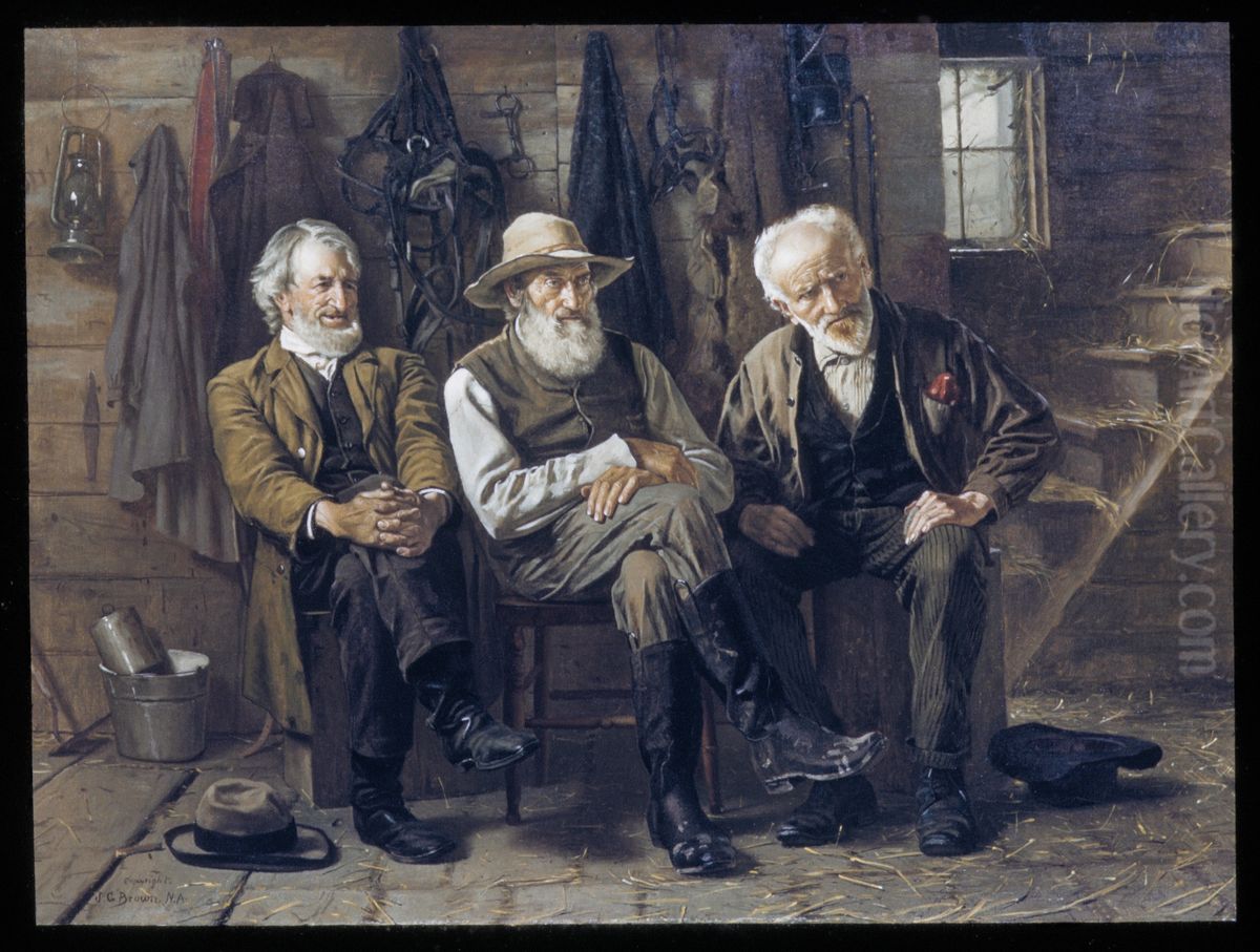 To Decide the Question Oil Painting by John George Brown