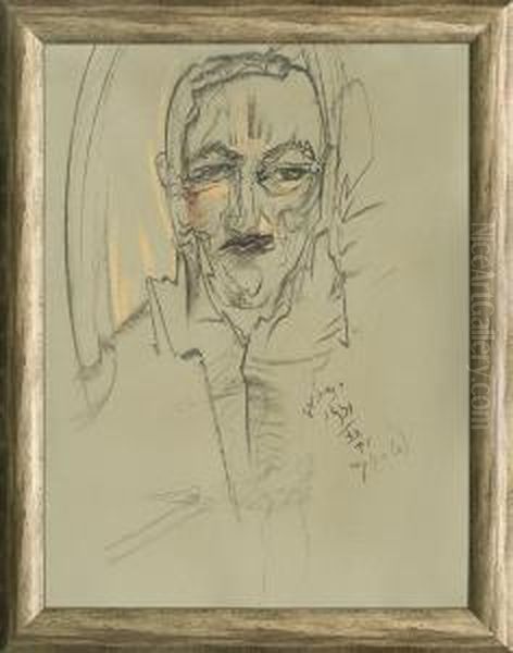 Jan Glogowski Portrait Oil Painting by Stanislaw Ignacy Witkiewicz (Witkacy)