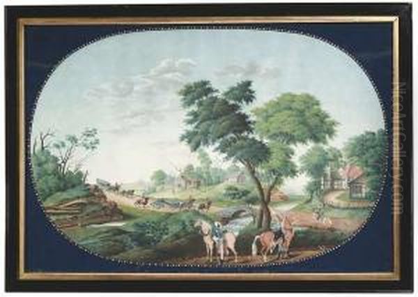 Resting Soldiers Oil Painting by Ulrich Ludwig Wolf