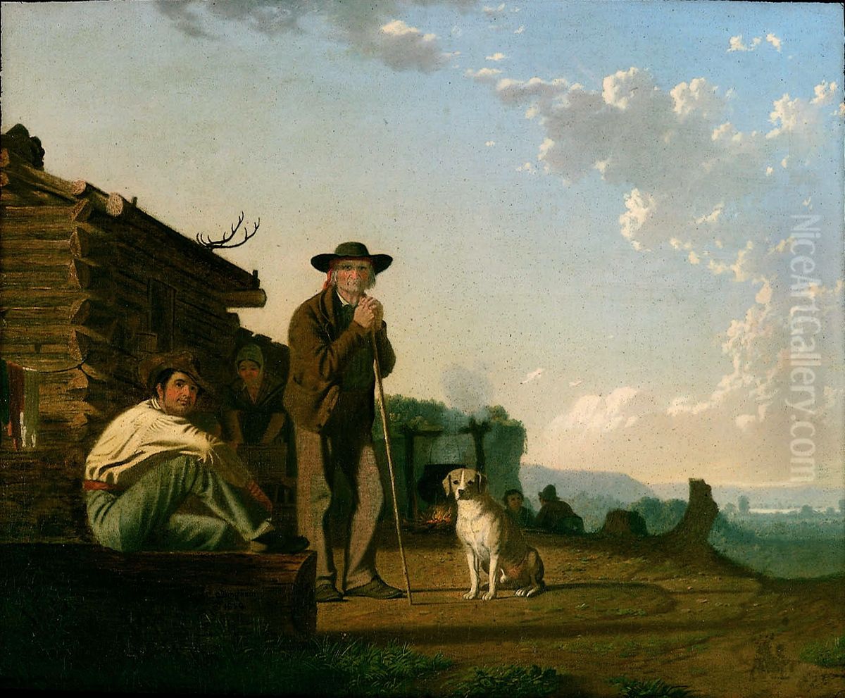 The Squatters Oil Painting by George Caleb Bingham