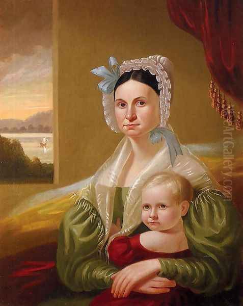 Mrs. David Steele Lamme and Son, William Wirt Oil Painting by George Caleb Bingham