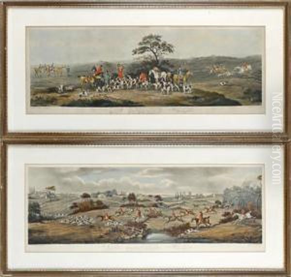 Fox Hunting Oil Painting by Dean Wolstenholme, Snr.