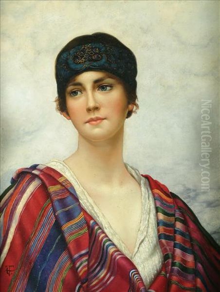 Bears Monogram Oil Painting by William Clarke Wontner