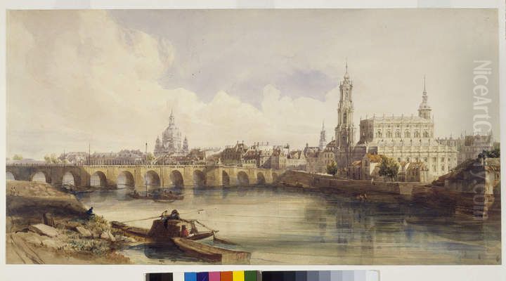 Dresden Oil Painting by Thomas Shotter Boys