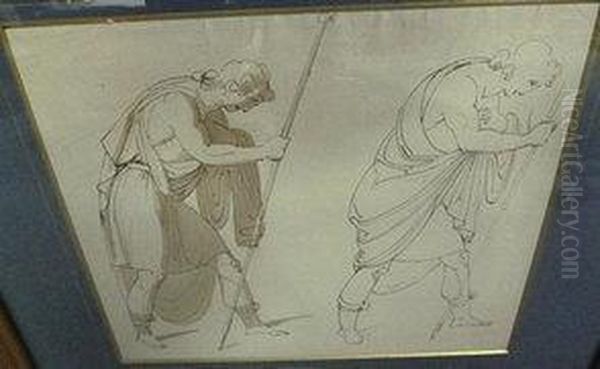 Figure Studies Oil Painting by Woodforde, Samuel