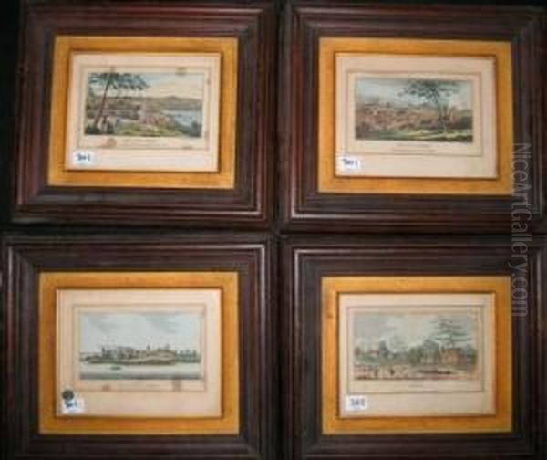 South View Of Sydney Oil Painting by Vincent Woodthorpe