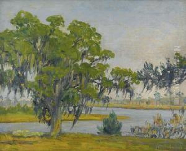 Biloxi River Oil Painting by William Woodward