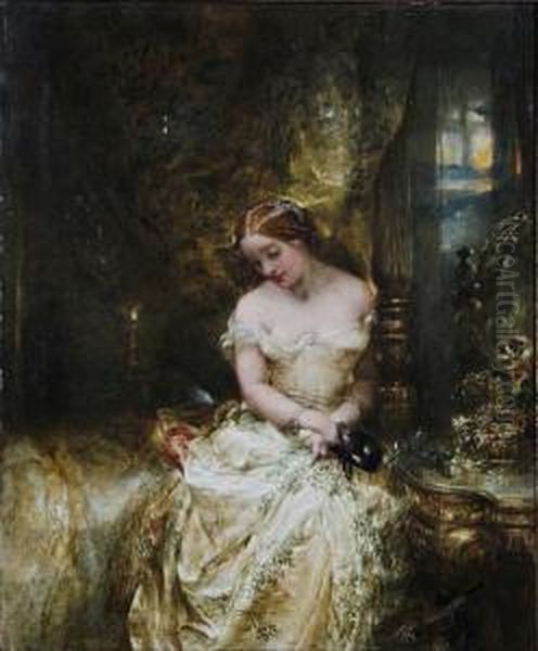 Before The Ball; After The Ball Oil Painting by Alfred Woolmer