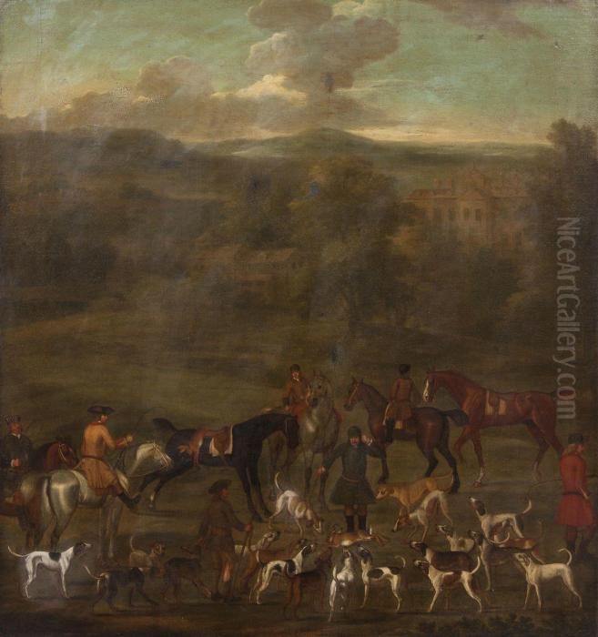 After The Hunt Oil Painting by John Wootton
