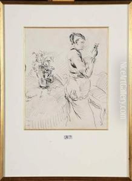 Nele Lisant Une Lettre Dans Un Interieur Oil Painting by Rik Wouters