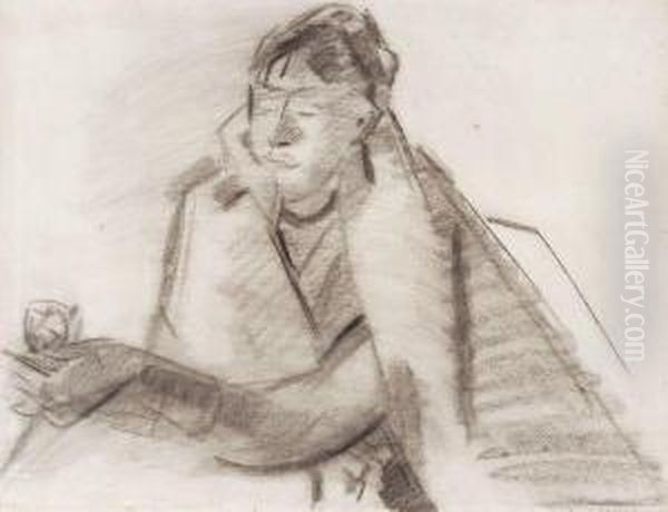 Femme Au Chale Oil Painting by Rik Wouters