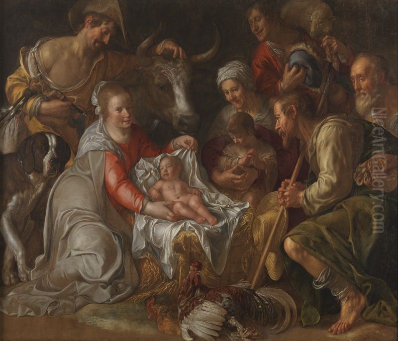 The Adoration Of The Shepherds Oil Painting by Peter Wtewael