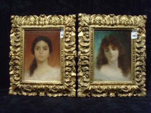 Portrat Oil Painting by Carl Wunnenberg