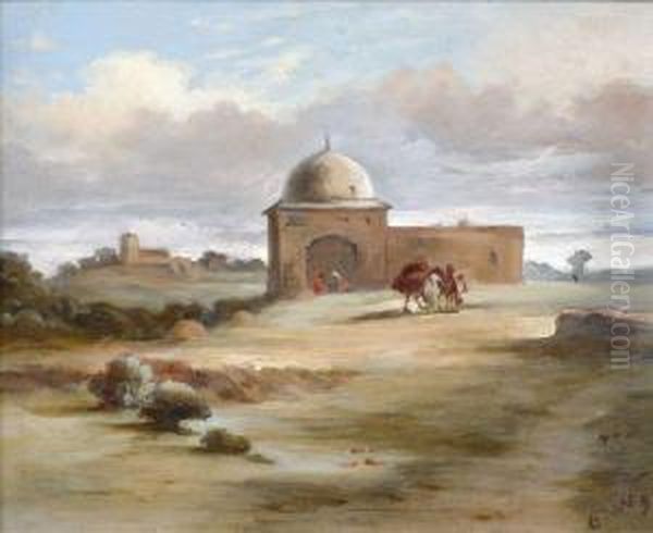 Orientalische Impressionen Mit Architektur Oil Painting by Elsa Wurttemberg
