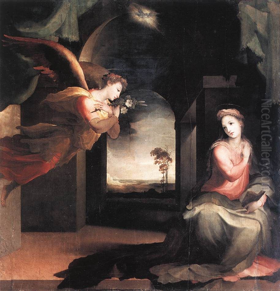 Annunciation Oil Painting by Domenico Beccafumi