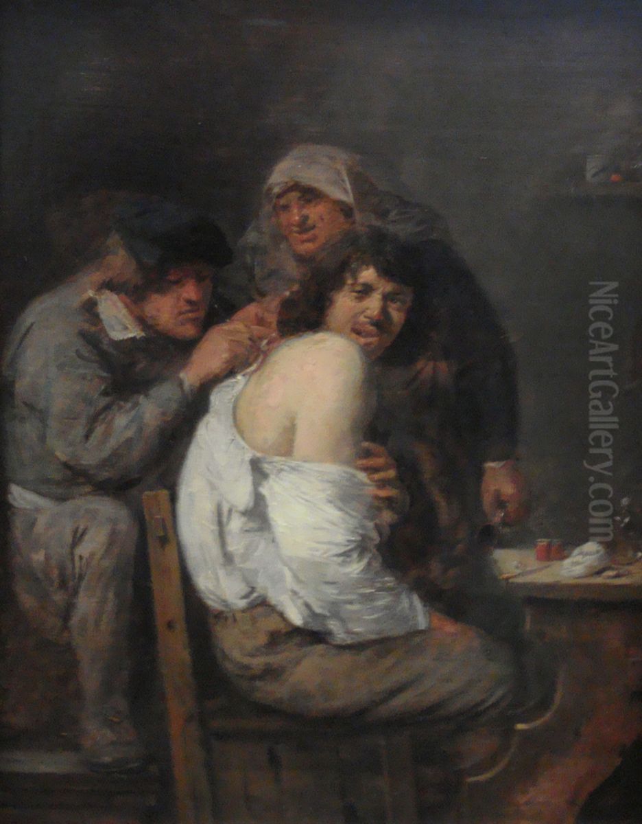The Back Operation Oil Painting by Adriaen Brouwer