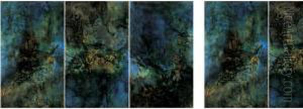 La Mere De Nuage (triptych) Oil Painting by Xie Jinglan