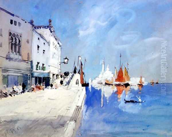 The Fondamenta delle Zattere, Venice Oil Painting by Hercules Brabazon Brabazon