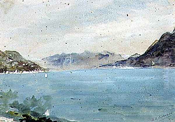 Lake Maggiore Oil Painting by Hercules Brabazon Brabazon