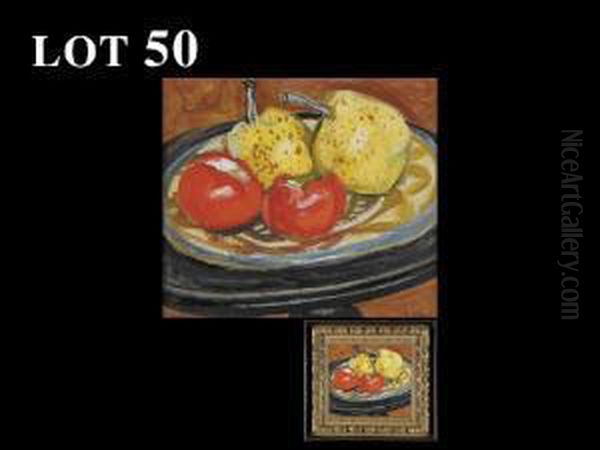 Kakis And Pears Oil Painting by Sotaro Yasui