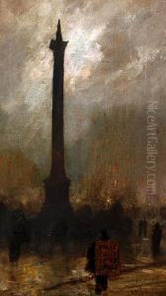 Trafalgar Square Oil Painting by Vincent Philip Yglesias