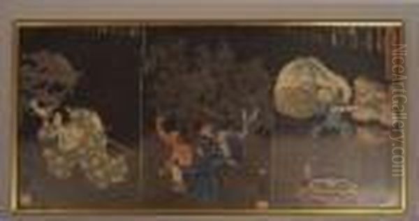 Yoshitoshi Oil Painting by Tsukioka Yoshitoshi