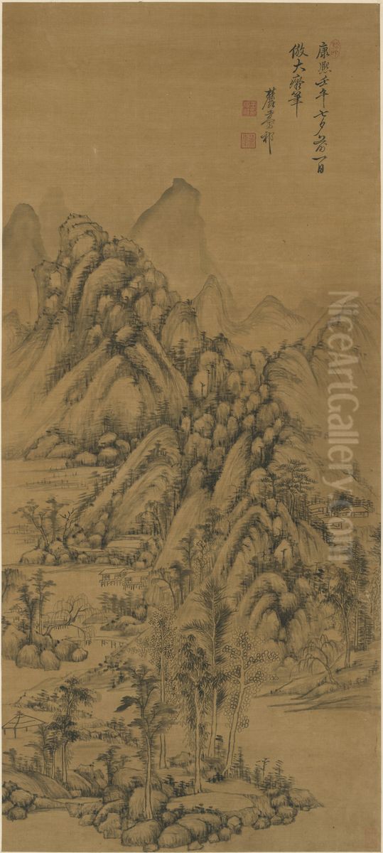 Landscape Oil Painting by Wang Yuanqi