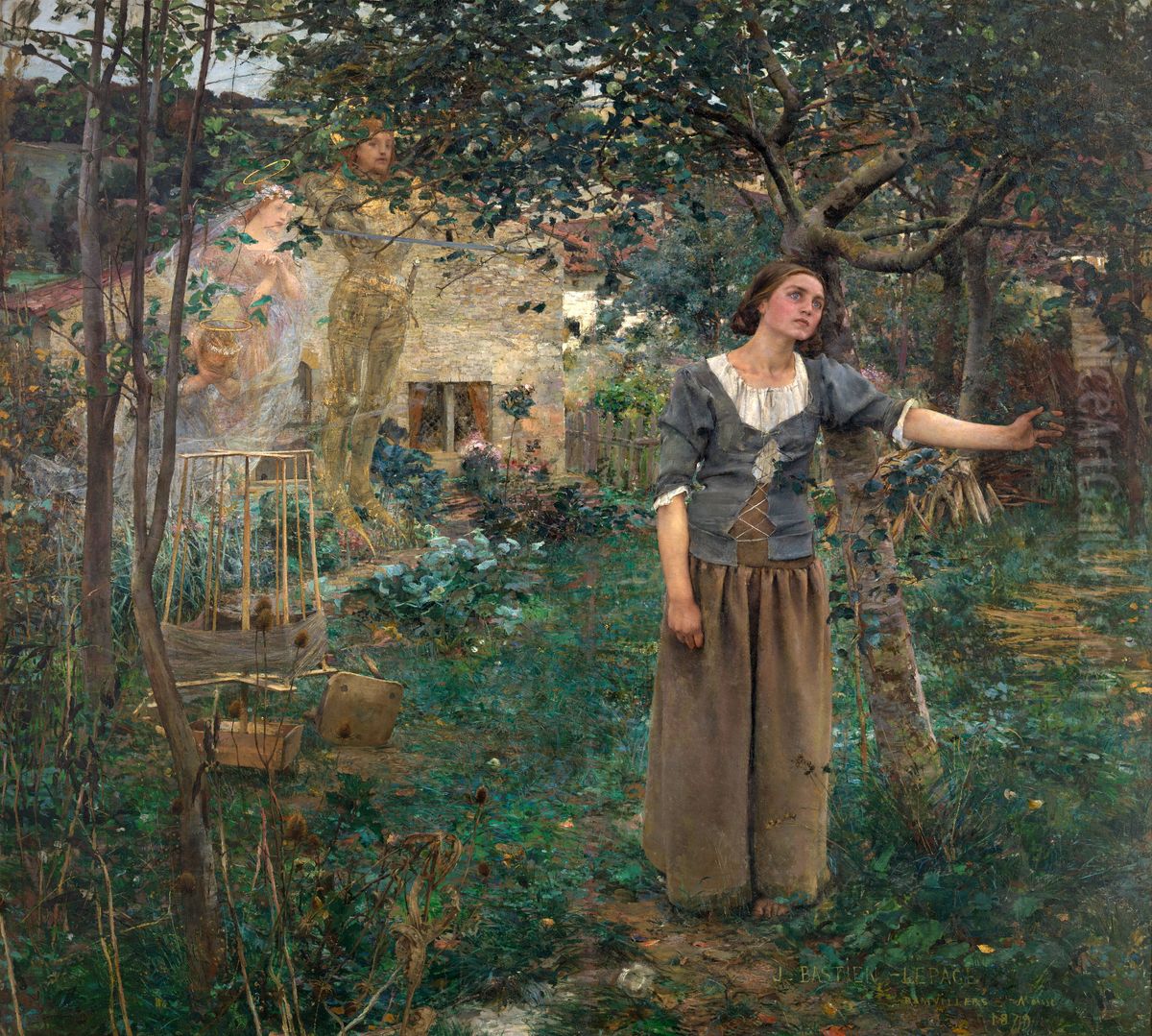 Joan Of Arc Oil Painting by Jules Bastien-Lepage