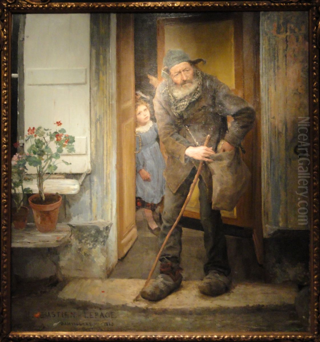 The Beggar Oil Painting by Jules Bastien-Lepage