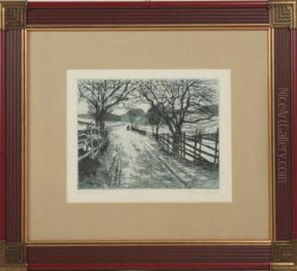 Landstrase Oil Painting by Franz Zack